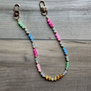 Colorful Beaded Phone Wristlet Strap